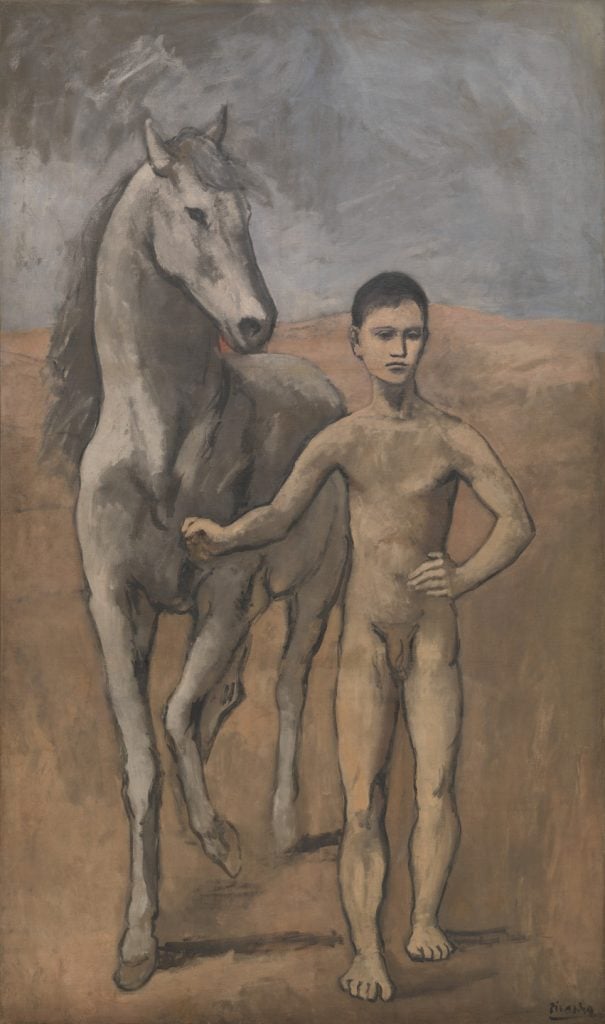 Pablo Picasso, <em>Boy Leading a Horse</eM> (1905-06). Collection of the Museum of Modern Art, New York.