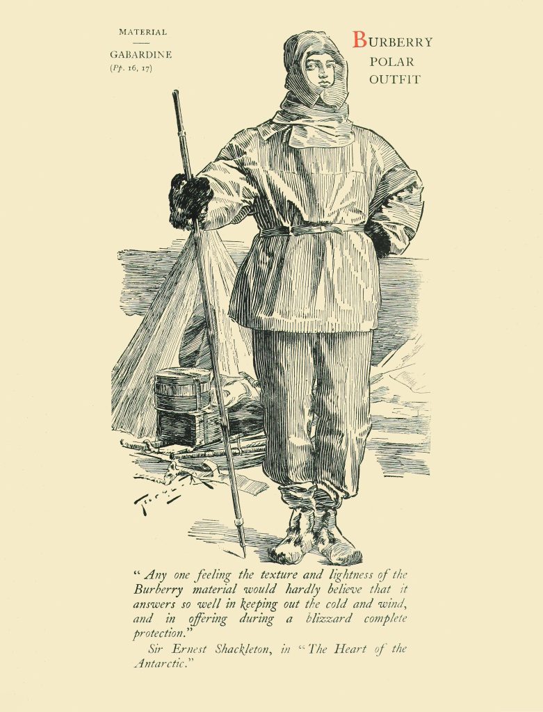 Burberry polar explorer outfit circa 1920. Courtesy of Burberry.