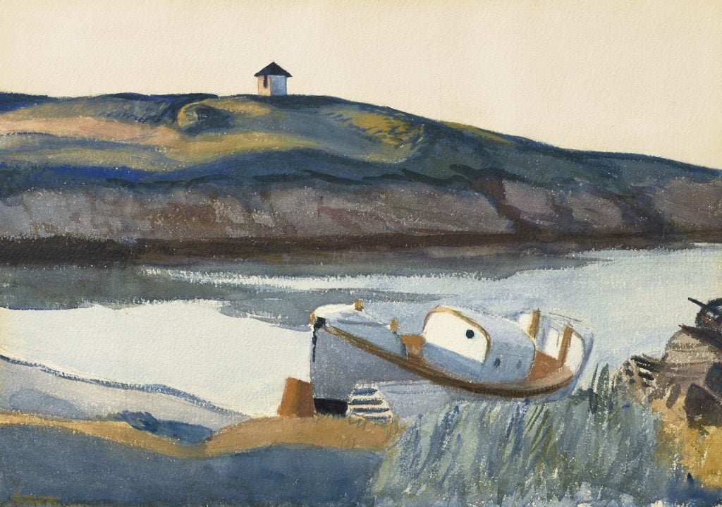 Edward Hopper, Coast Guard Cove (1929). Image courtesy Christie's.