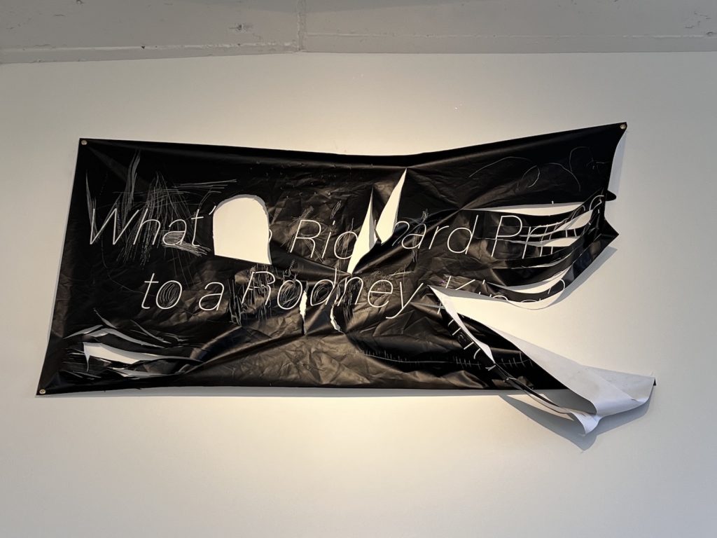 Daniel Tyree Gaitor-Lomack, <i>What's a Richard Prince to a Rodney King</i> (2023).
