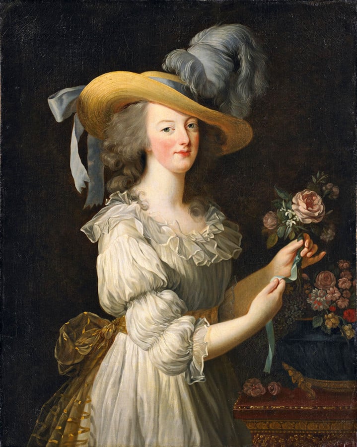 Élisabeth Louise Vigée Le Brun, Marie Antoinette in a Chemise Dress (1783). Kronberg: Hessische Hausstiftung. Source: The Met