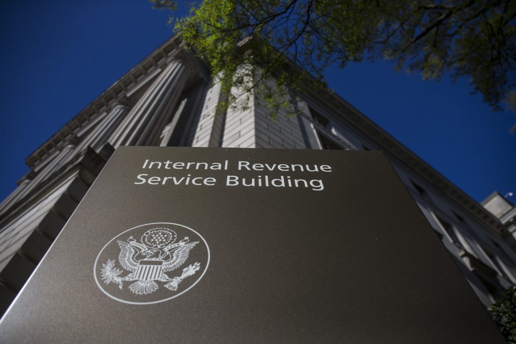 The Internal Revenue Service building in Washington, DC. Photo: Zach Gibson/Getty Images.