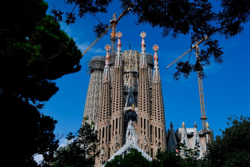 Sagrada Familia. Photo by Pau Barrena/AFP via Getty Images.