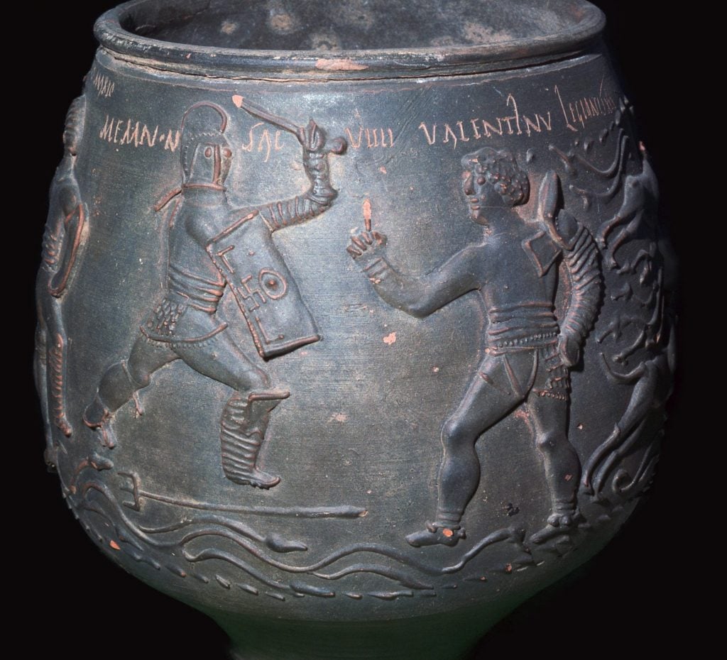The Colchester Vase, which contains a cremation. Photo: CM Dixon/Print Collector/Getty Images.
