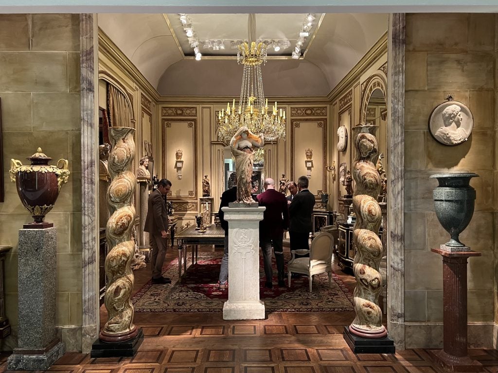 The booth of Paris's Galerie Steinitz at TEFAF Maastricht. Photo by Nathan Monroe-Yavneh.