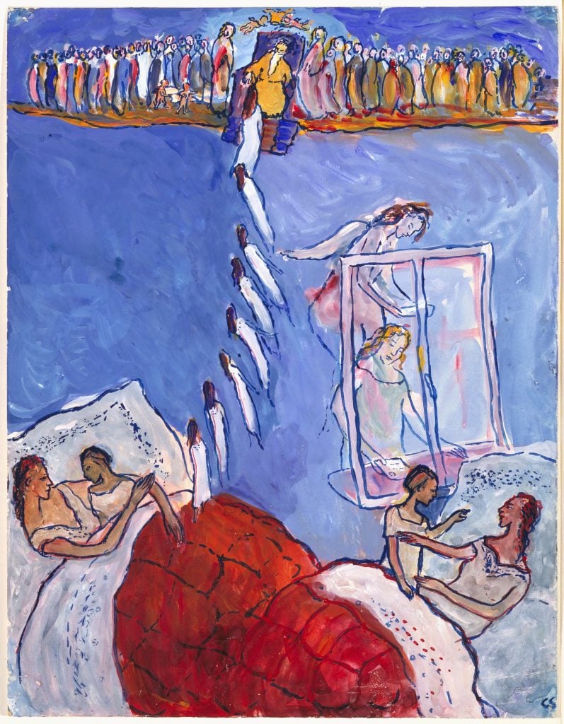 Charlotte Salomon, Gouache from Life? Or Theatre? (1940-1942) Museum Amsterdam / Collection of the Jewish Museum Amsterdam. © Charlotte Salomon Foundation