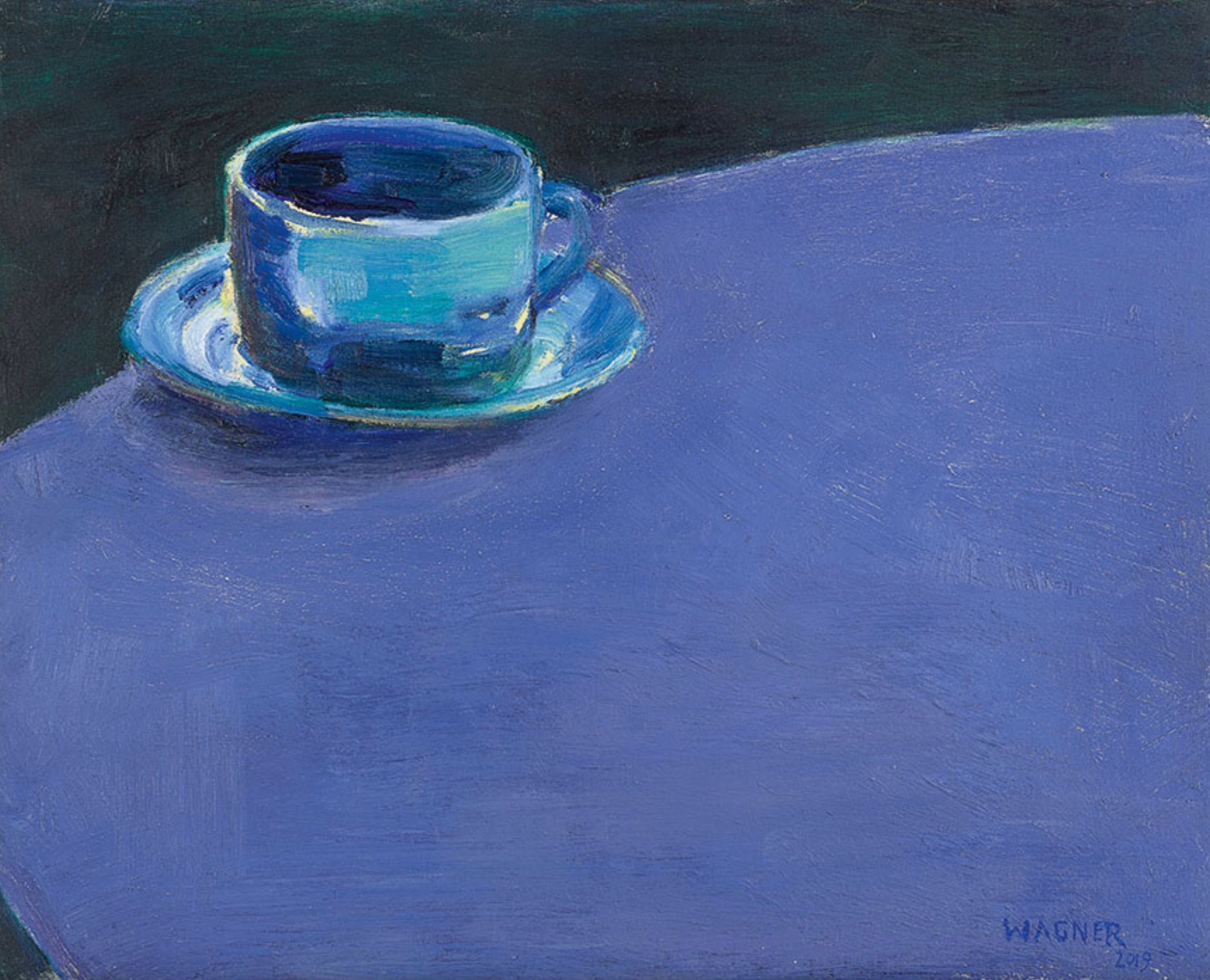 Reiner Wagner, Stillleben mit Tasse (2018). Courtesy of Galerie Koch, Hannover.