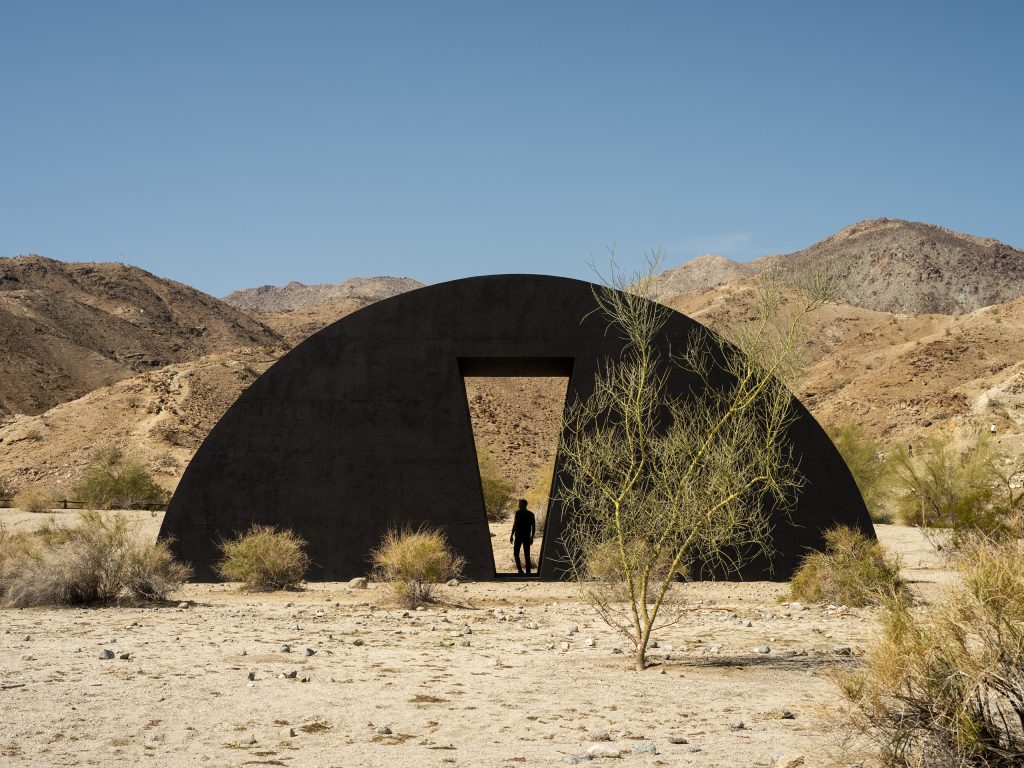 Torkwase Dyson, <i>Liquid A Place</i> (2023). Photo: Lance Gerber. Courtesy of the artist and Desert X.