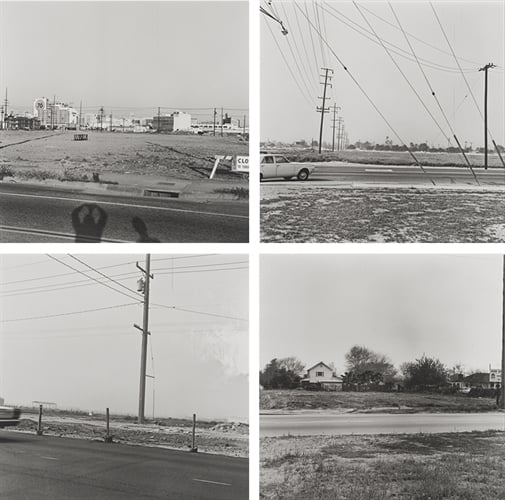 Ed Ruscha, Vacant Lots (Four works) (1970). Est. $10,000–$15,000.