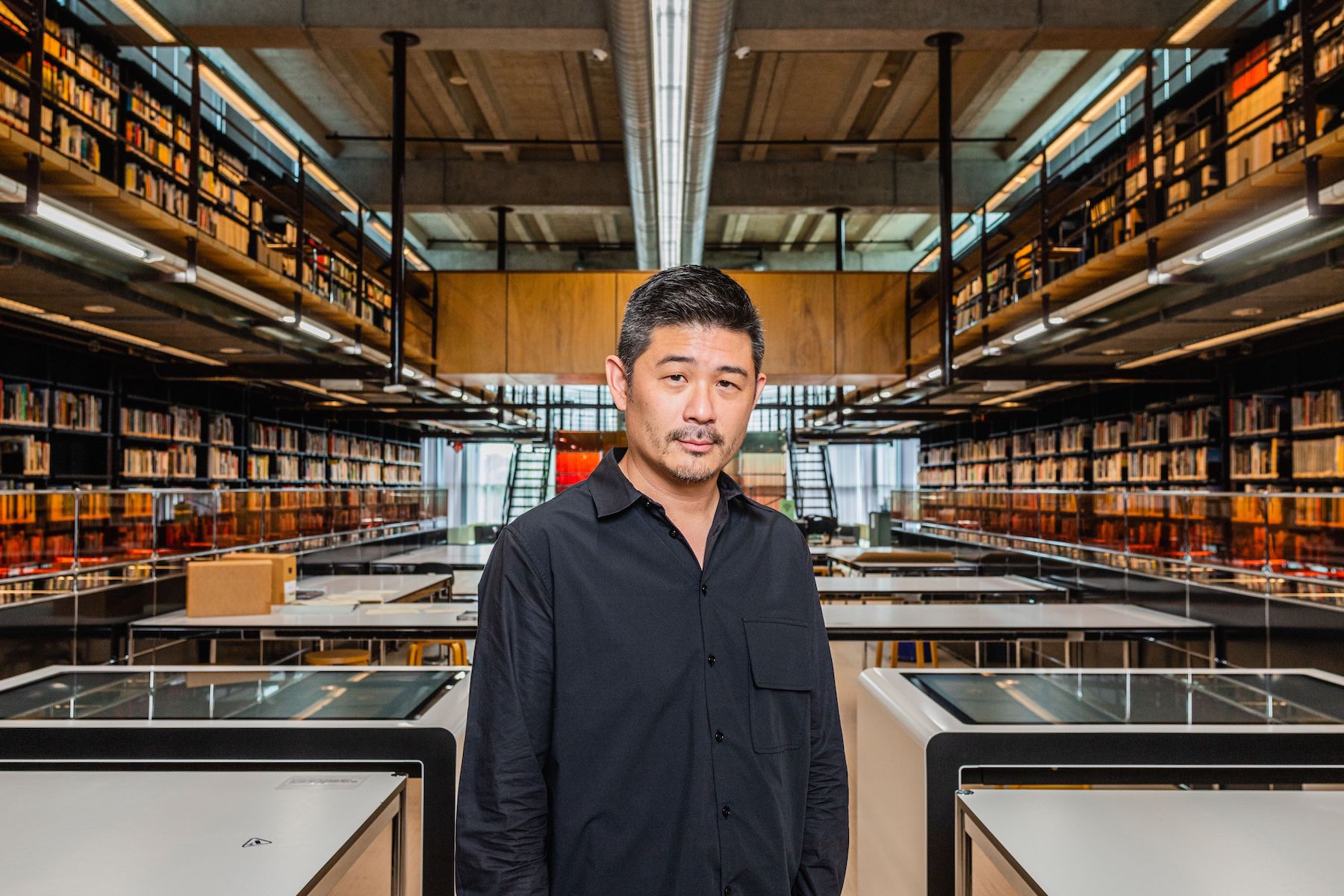 Aric Chen, 2021. Photo: Marwan Magroun. Courtesy of Nieuwe Instituut.