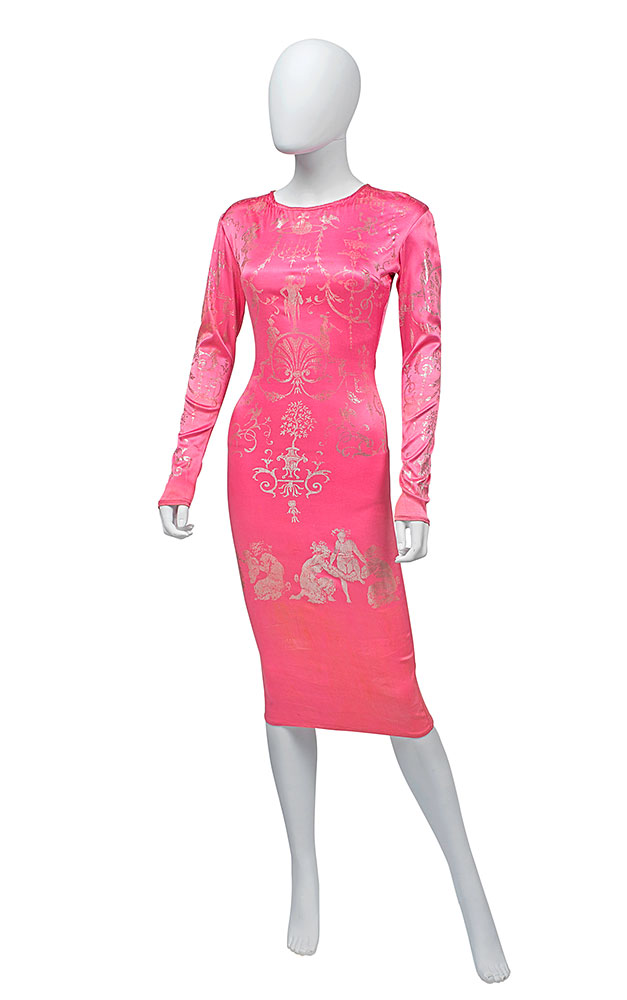 pink spandex boulle dress, from the Dressing Up collection of fall/winter 1991–1992. Courtesy of Bonhams.