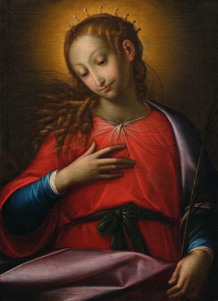 Orsola Maddalena Caccia, Saint Catherine of Alexandria. Courtesy of Dorotheum.
