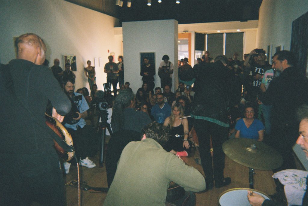 A photo from the second pop-up in the gallery. With Kevin Morby, Lee Bains, and Chris Stelling on guitars, Shahzad Ismaily on bass, Dave Eggar on cello, Cochemea on sax, Erin Rae singing back up, and Jim White on drums. Knoxville, TN.
