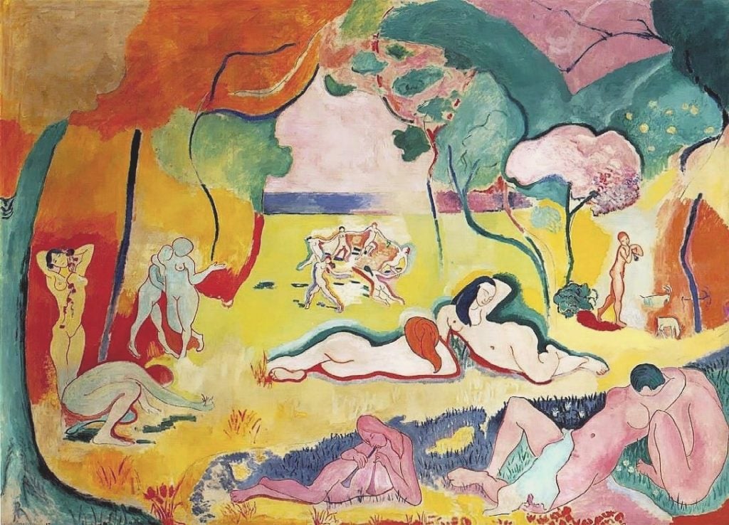 Henri Matisse, Joy of Life (Bonheur de Vivre) (1905–6). Collection of the Barnes Foundation.