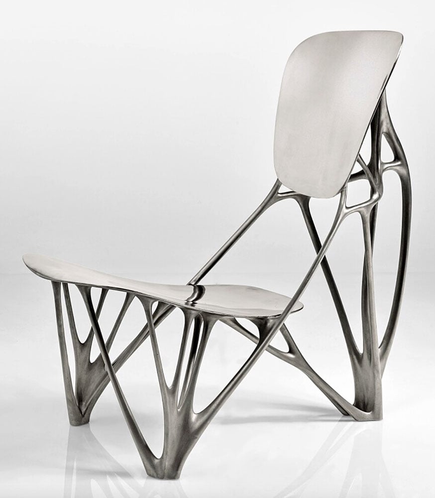 Joris Laarman, <em>Bone Chair</em> (2006). Photo: Joe Kramm. Courtesy R & Company.