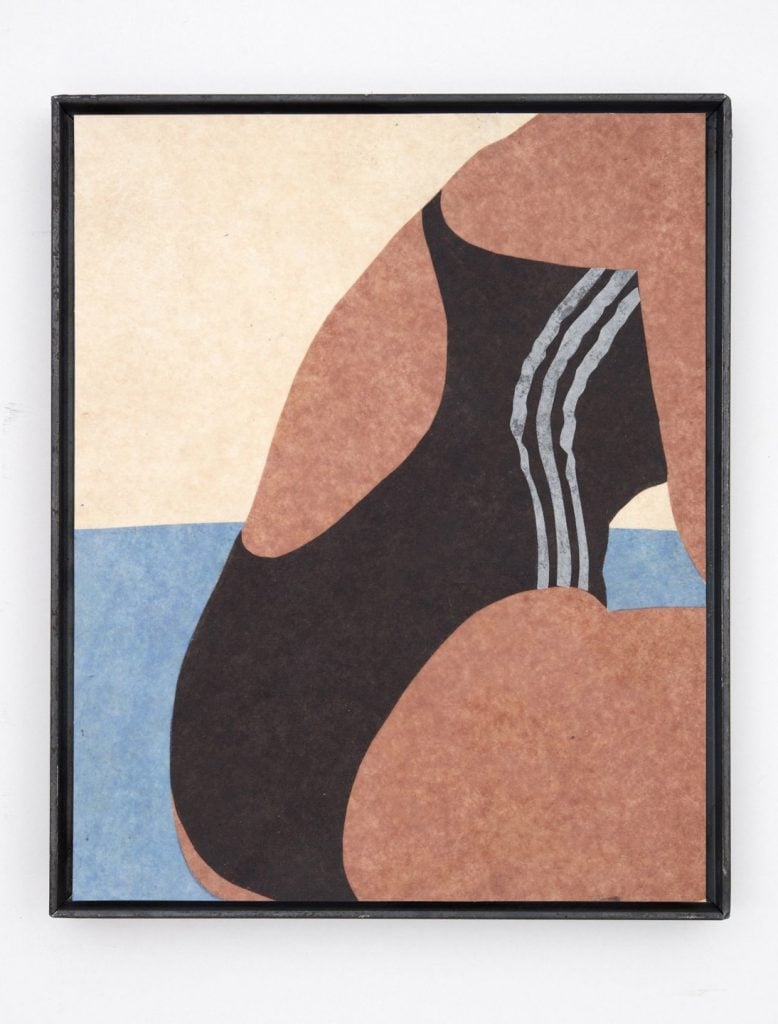 Eva Yurková, Beach body (Schwimmkurs) (2023). Courtesy of Galerie Ernst Hilger.