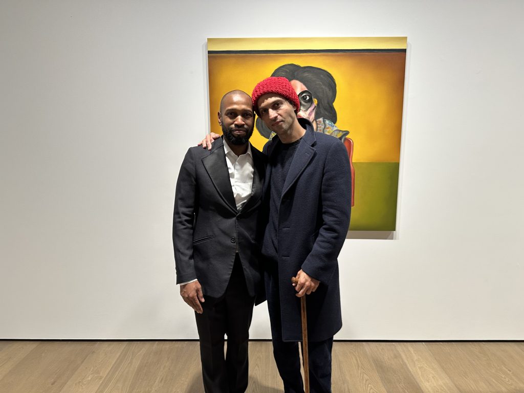 Artist Nathaniel Mary Quin and collector Alexander DiPersia. Courtesy: Alexander DiPersia