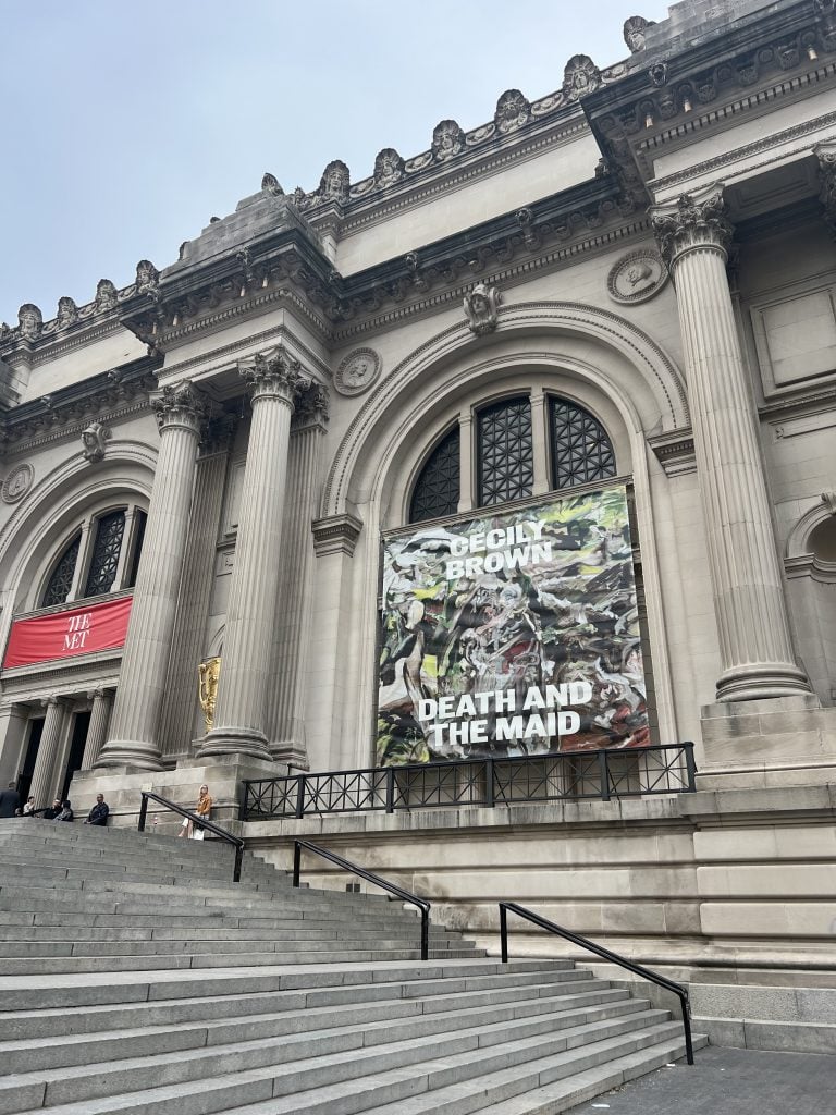 The facade of the Metropolitan Museum of Art. Photo by Katya Kazakina.