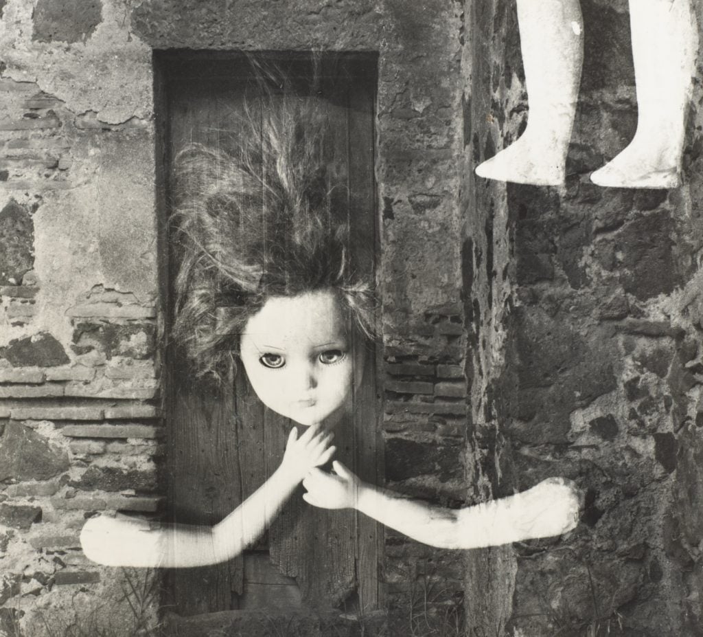 Kati Horna, Untitled From the Series “Una Noche en el Sanatorio De Muñecas” (A Night at the Doll Hospital) (1962). Courtesy of Ruiz-Healy Art.
