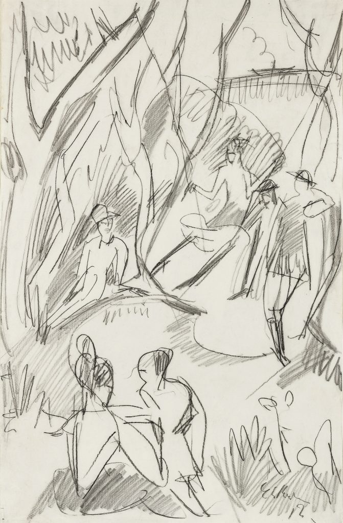 Ernst Ludwig Kirchner, The Swing (1912). Courtesy of Kunkel Fine Art, Munich.