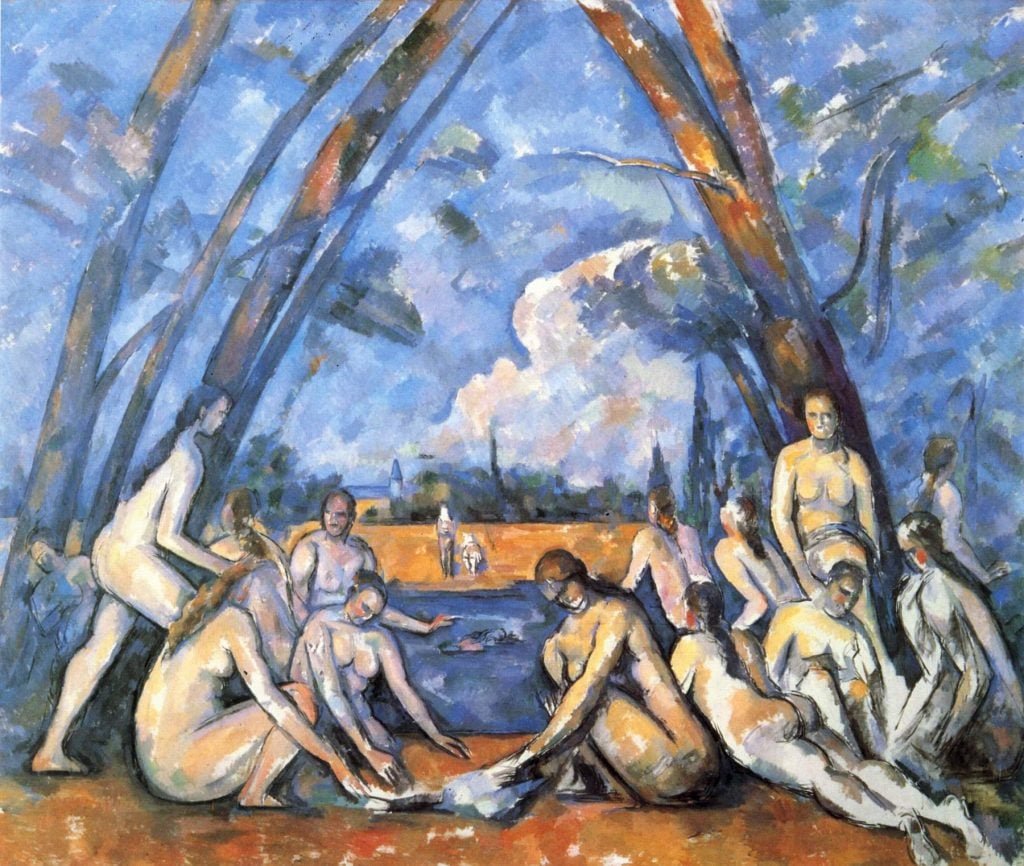 Paul Cézanne, <i>The Large Bathers</i> (1898). Collection of the Philadelphia Museum of Art. 