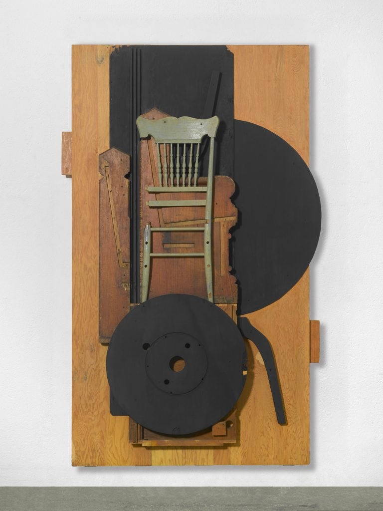 Louise Nevelson, Untitled (1980). Photo: Alessandro Zambianchi. Courtesy Galerie Haas, Zurich, and Galerie Michael Haas, Berlin.