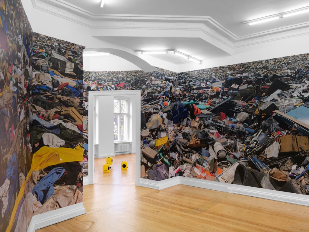 Installation view, Aziz Hazara, "No Dress Code," 2023, PSM, Berlin. Courtesy of the artist, PSM and Experimenter. Image: Marjorie Brunet Plaza.