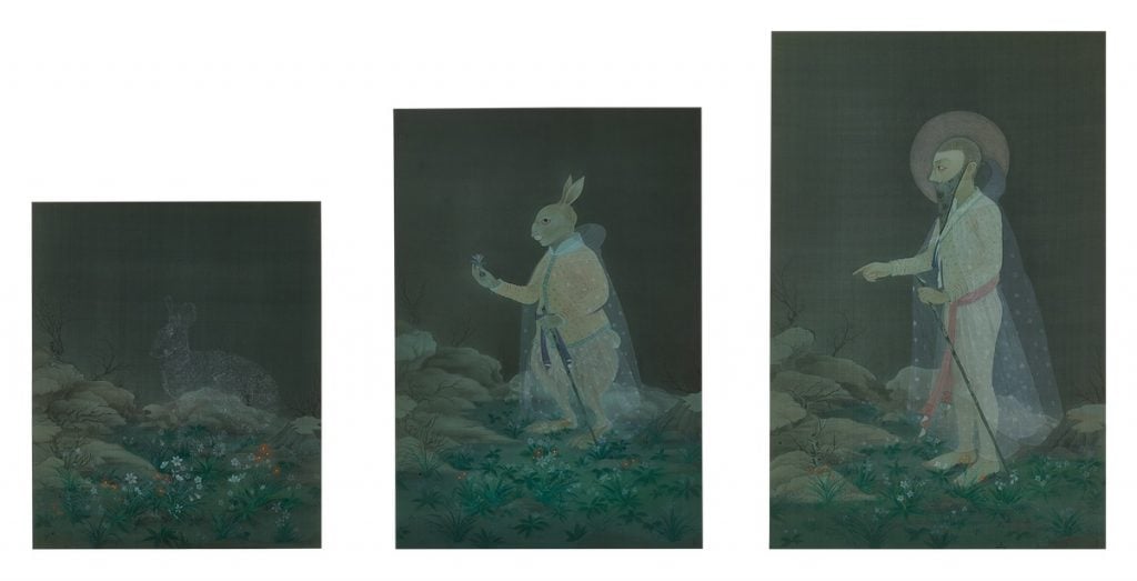 Hao Liang, Theology and Evolution, (2011). Image courtesy Sotheby's.