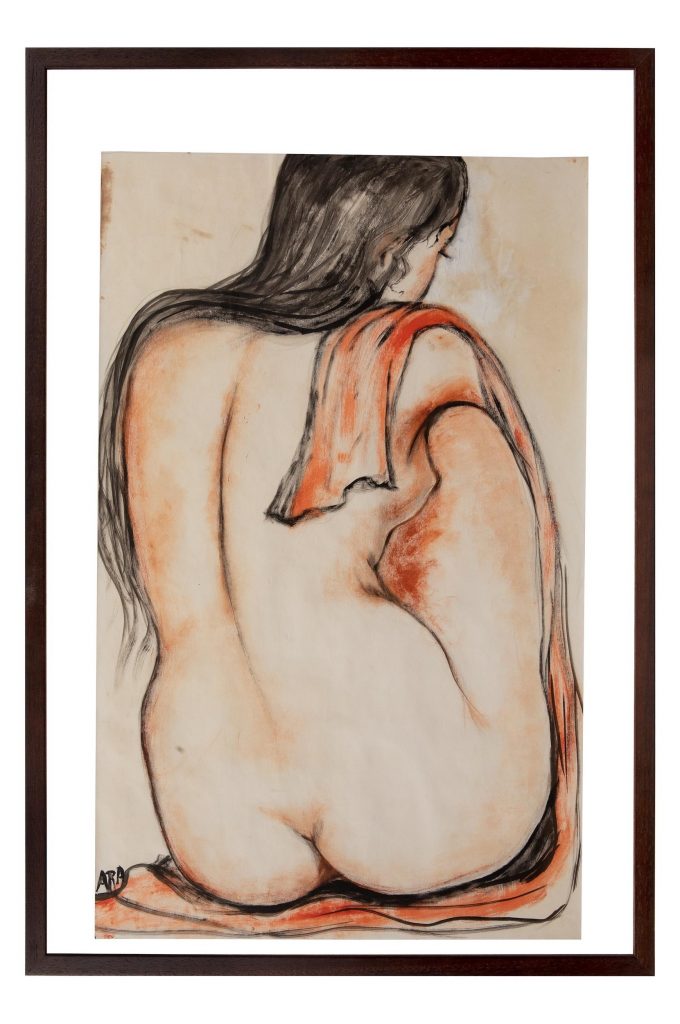 Krishna Hawlaji Ara, Untitled (nude) (n.d.). Courtesy of Sloane Street Auctions, London.