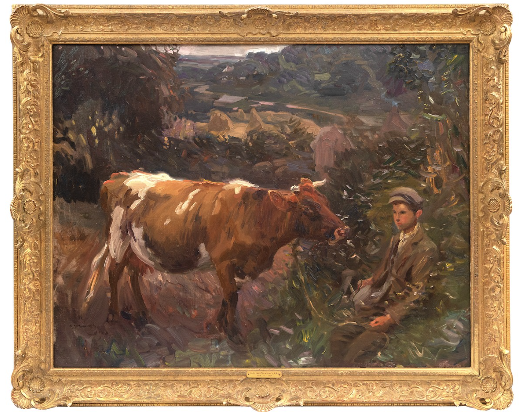 Sir Alfred Munnings, KCVO PRA RI Young Herdsman at Mendham (1910). Courtesy of Sloane Street Auctions, London.