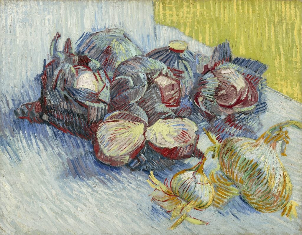 Vincent van Gogh, Red Cabbages and Garlic (1887). Collection of the Van Gogh Museum, Amsterdam.