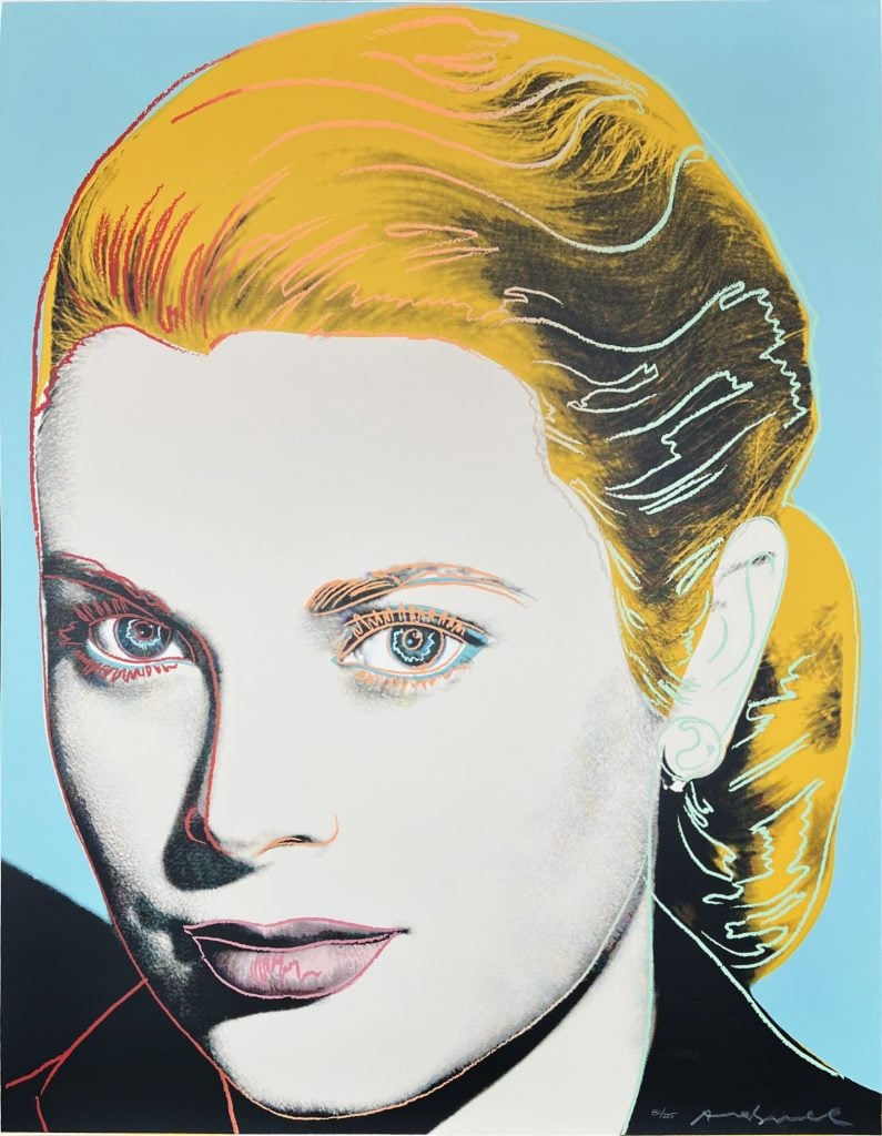 Andy Warhol, Grace Kelly (1984).  East.  $120,000 to $180,000.