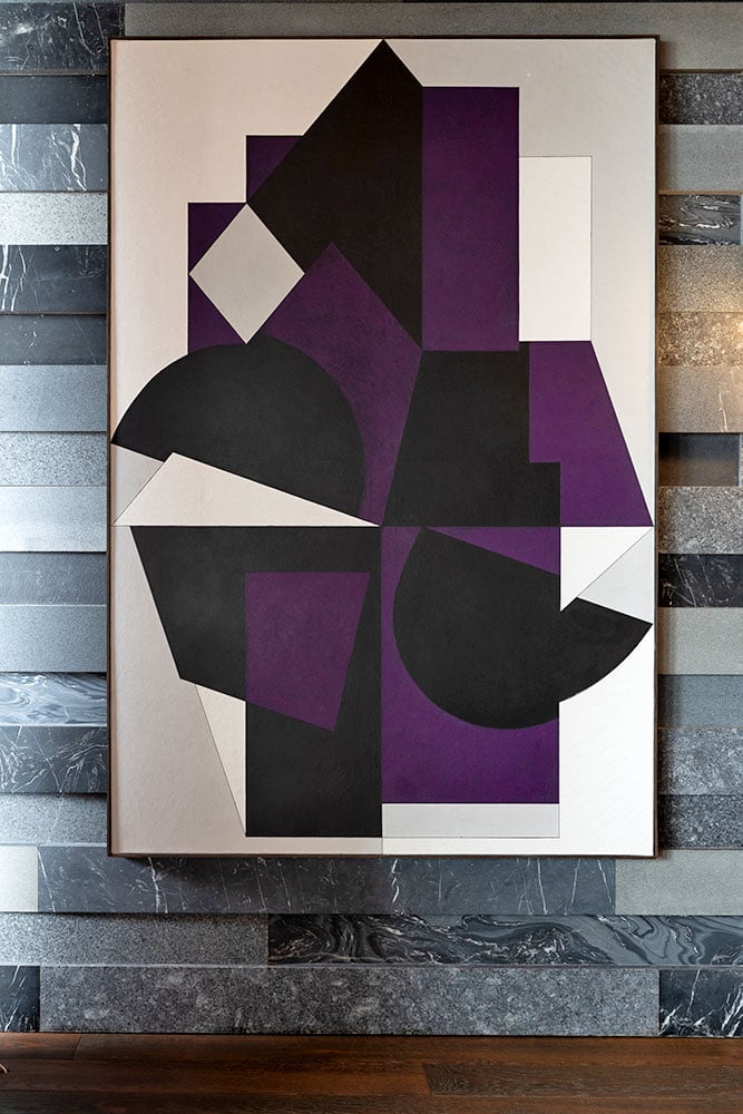 A work by Victor Vasarely.  Photo: Tomasz Domżał.  Courtesy of Fondation Vasarely and Artur Trawinski Collection.