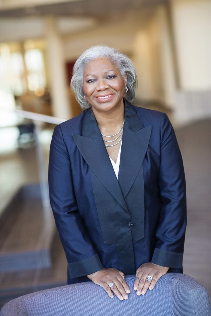 Fayneese Miller is retiring as president of Minnesota's Hamline University following the controversy surrounding a professor who lost her job after showing devotional images of the prophet Muhammad in art history class. Photo courtesy of Hamline University, St. Paul, Minnesota. 
