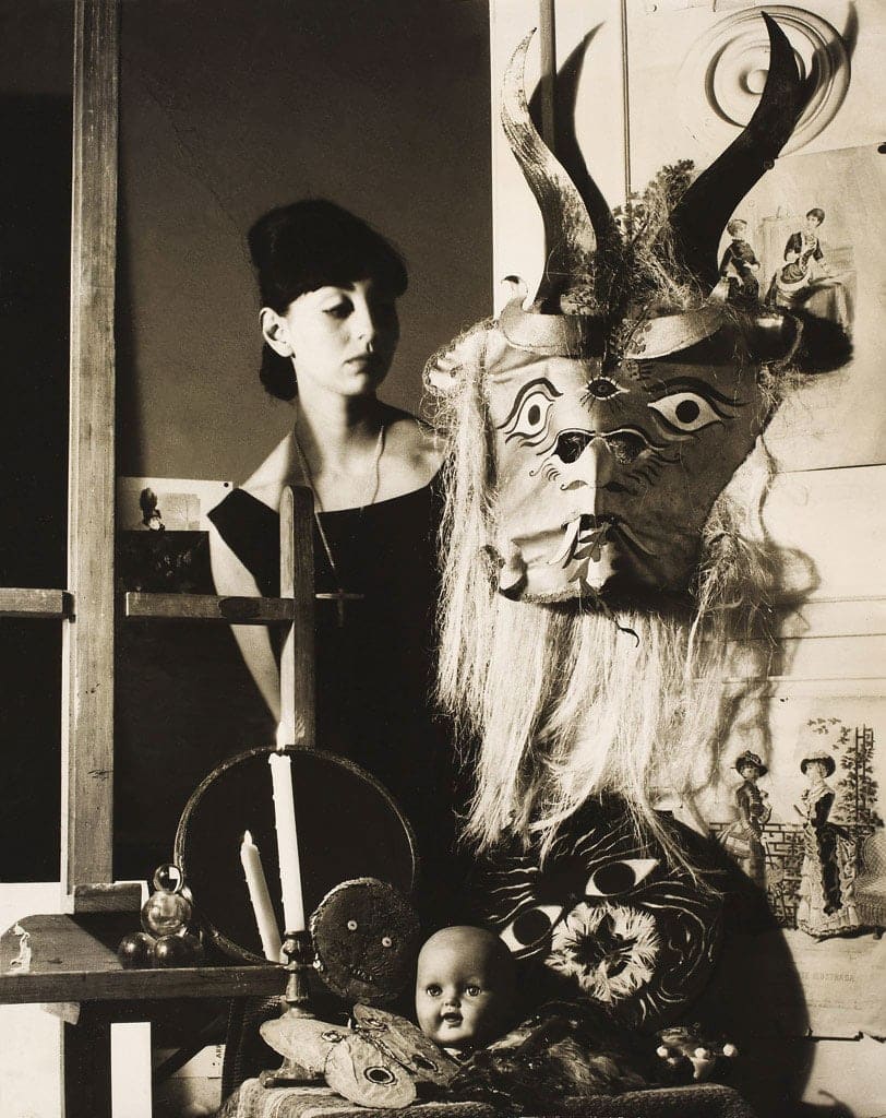 Kati Horna, Mujer Con Máscara From the Series Mujer Y Máscara (1961). Courtesy of Ruiz-Healy Art.