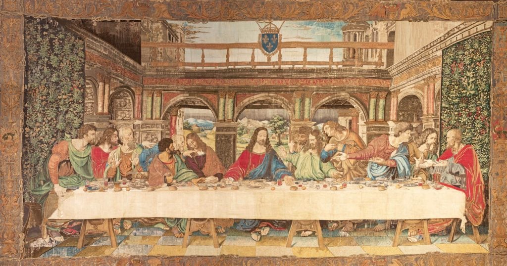 The Last Supper tapestry. Photo: The Palace of Venaria.