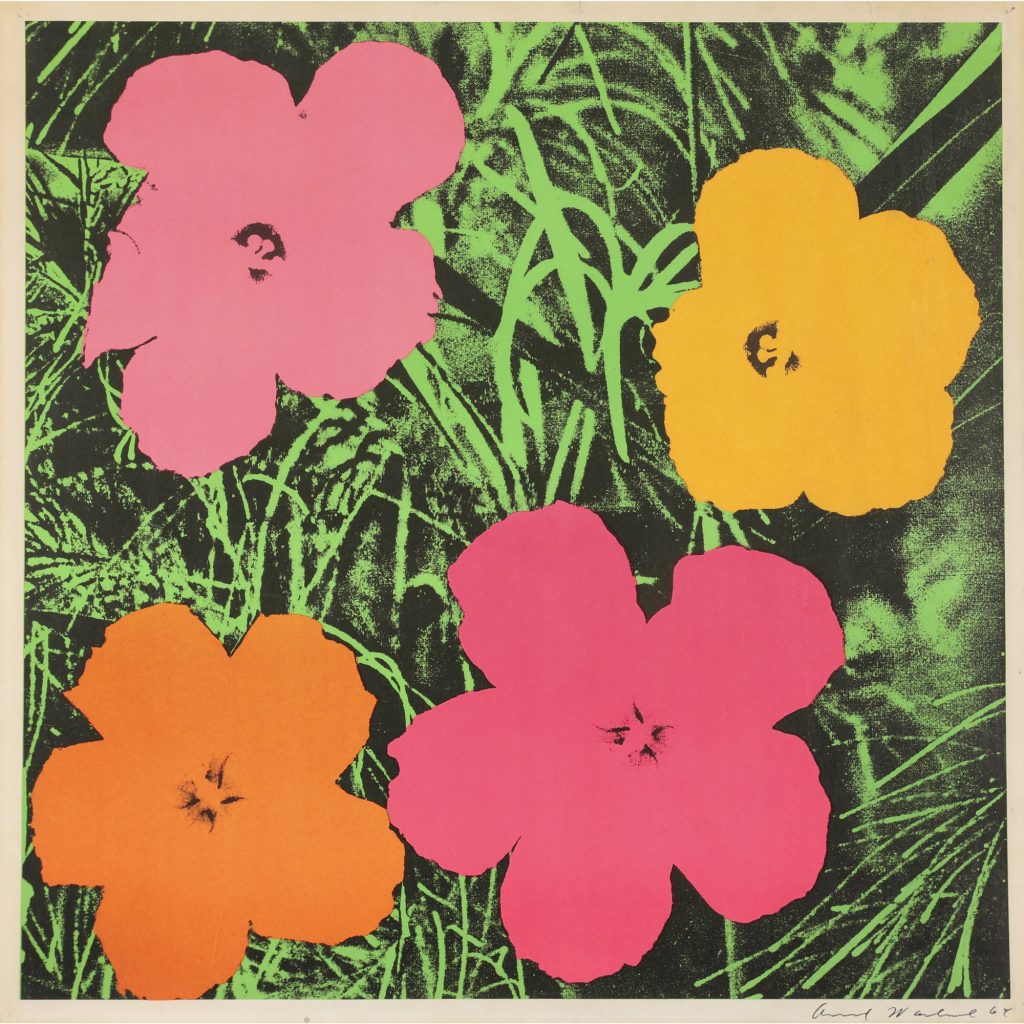 Andy Warhol, Flowers (1964). Courtesy of New Art Est-Ouest.