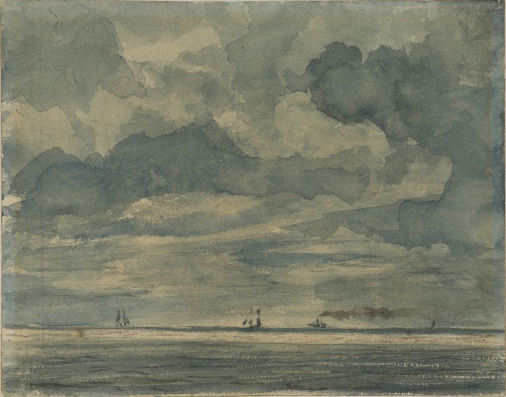Forgery in the manner of John Constable, Seascape. Photo: The Courtauld, London (Samuel Courtauld Trust).