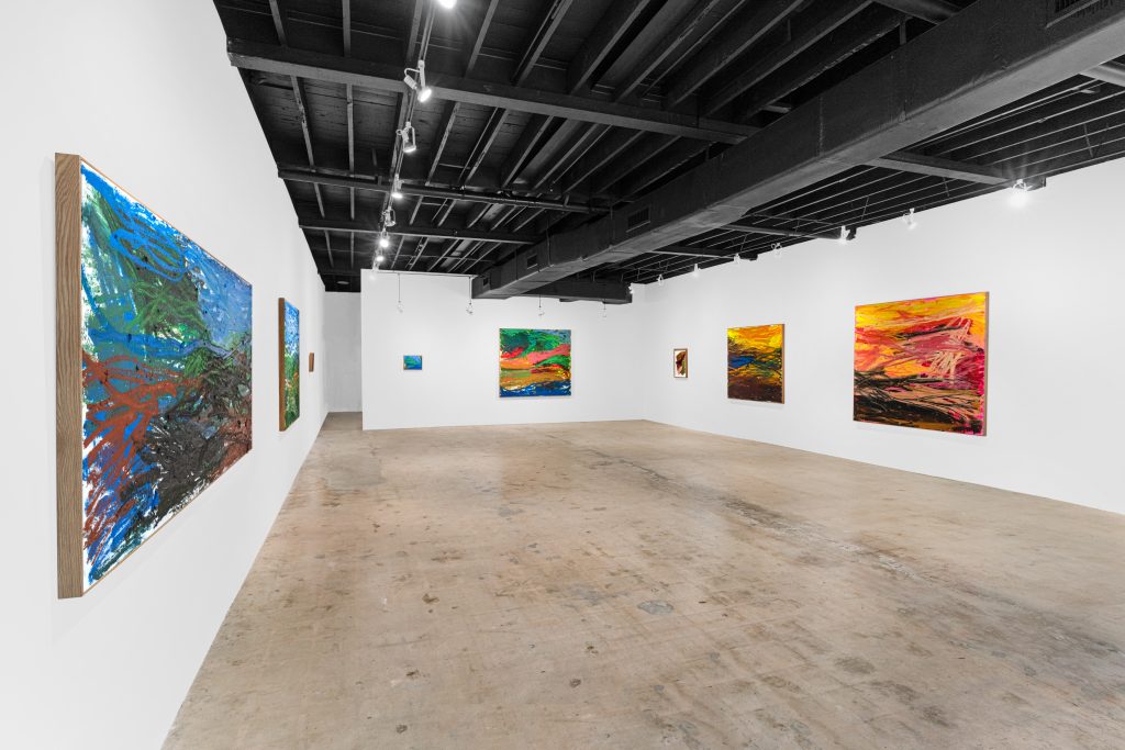 Installation view of "Paul Verdell: Trailing Away" (2023). Courtesy of the artist, Library Street Collective, and Jupiter Contemporary, Miami Beach.