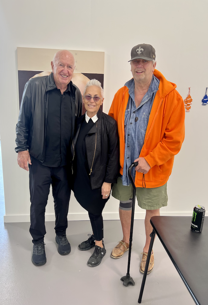 Don and Mera Rubell with Michael St. John at Off Paradise. Courtesy of Off Paradise.