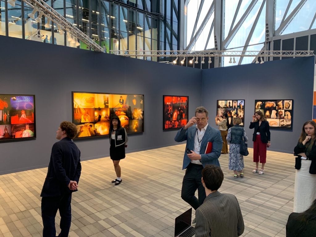 The VIP preview of Frieze New York at the Shed in Hudson Yards. May 17, 2023. Photo: Ben Davis.