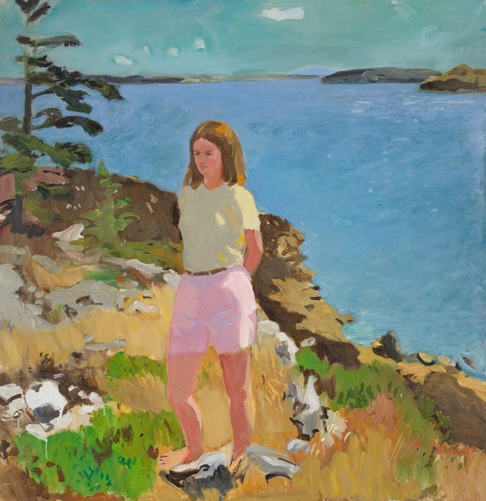 Fairfield Porter, Girl in a Landscape