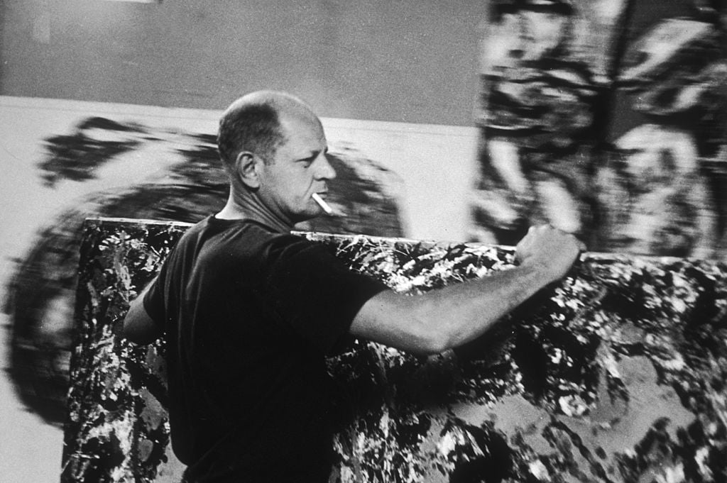 Jackson Pollock (1953) in East Hampton, New York. Photo: Tony Vaccaro/Hulton Archive/Getty Images.