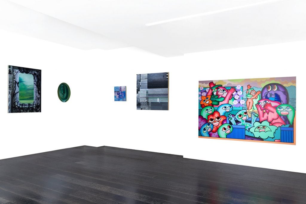 Installation view of "Really From," curated by Jambhekar/Cruz at NYC Culture Club. Photo courtesy of NYC Culture Club.