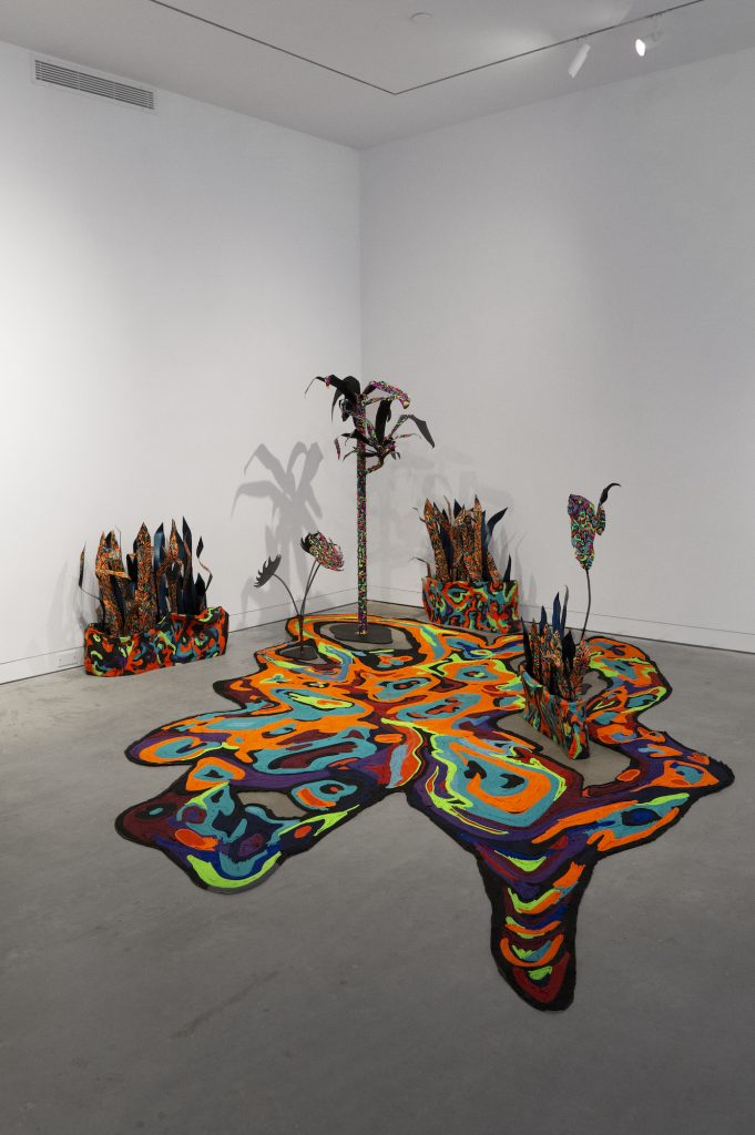 Installation view "Phaan Howng: I'll Be Back" at Dinner Gallery, New York, 2022.