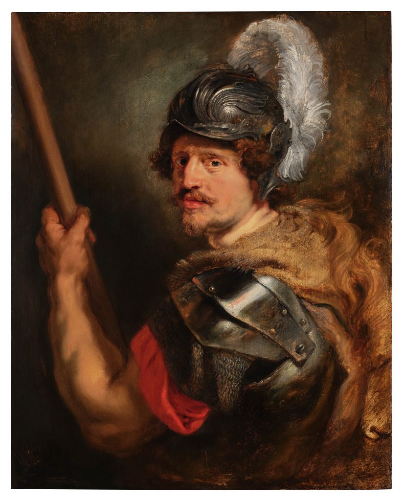 Peter Paul Rubens, Portrait of a Man as Mars (ca. 1620). With an estimate of $20 million to $30 million, it sold for $26.2 million. Courtesy of Sotheby's.