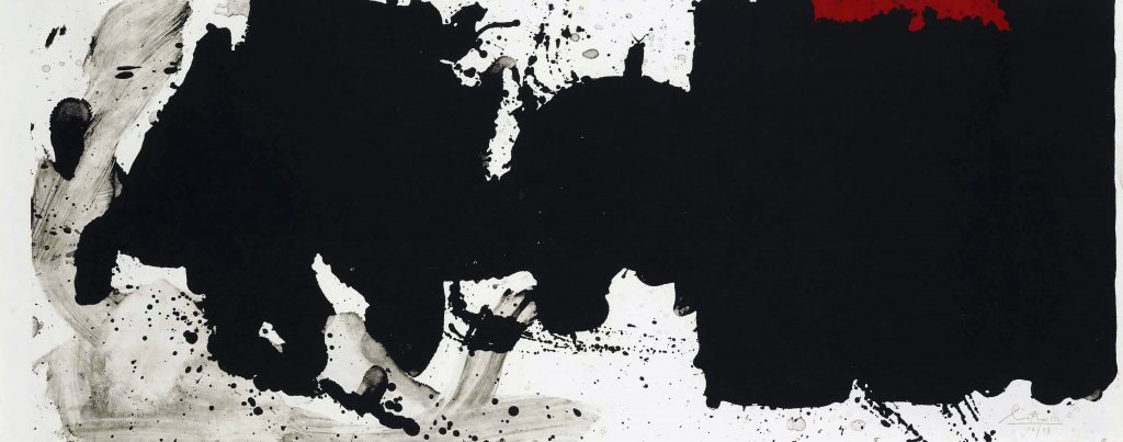 Robert Motherwell, <i>Black with No Way Out</i> (1983). Courtesy of Bernard Jacobson Gallery, London.