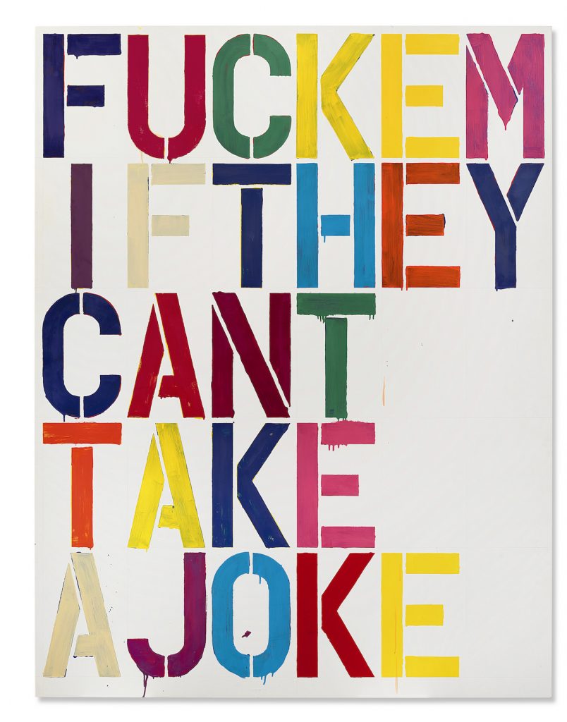 Christopher Wool, Untitled (1993). Image courtesy Christie's.