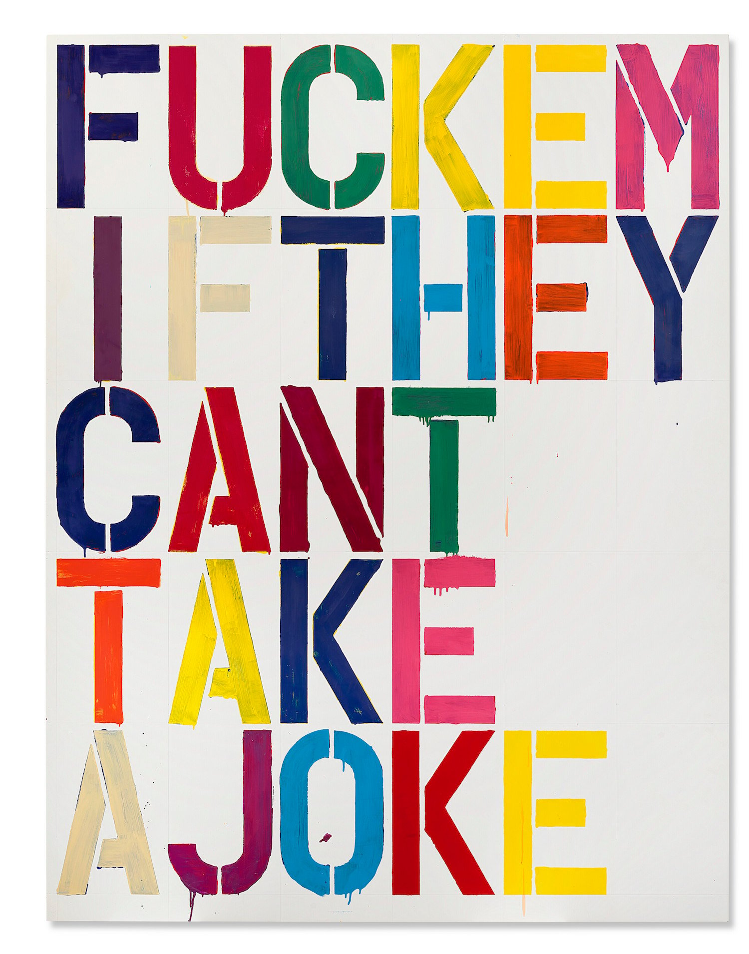 Christopher Wool, Untitled (1993). Image courtesy Christie's.