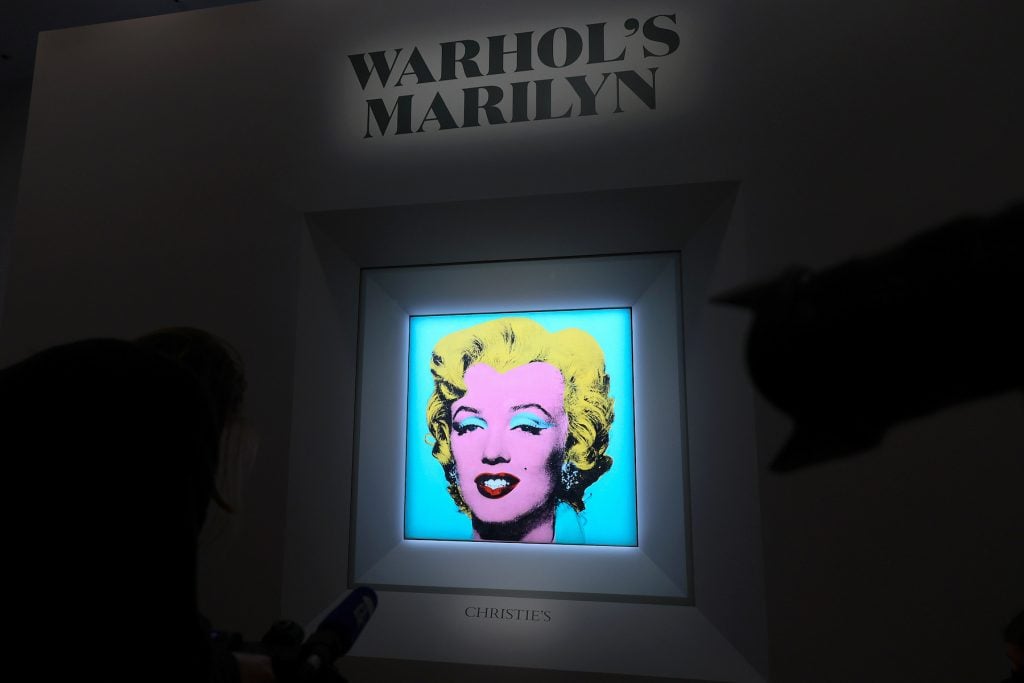 Andy Warhol’s Shot Sage Blue Marilyn 